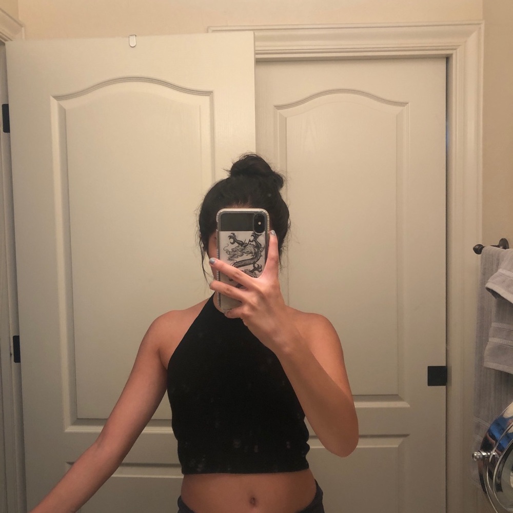 Brandy Melville Black halter top
